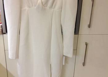 Suknia Sukienka Midi Damska BWLDR rozm XS/S  Śmietanka,NOWA