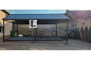 Wiata stalowa 35 m2 z dachem | ogrodowa garażowa | taras zadaszony