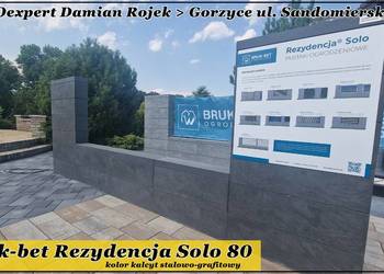 Pustak bloczek BRUK-BET na ogrodzenie seria Rezydencja Solo format 80x19x24