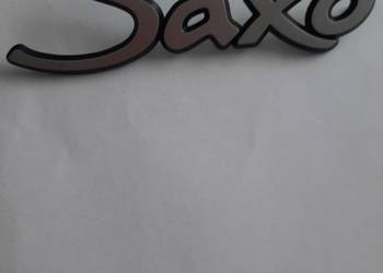 EMBLEMAT,NAPIS ,ZNACZEK ,,SAXO" CITROEN TYŁ