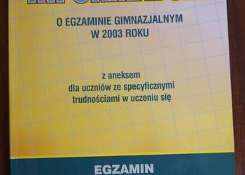 Informator o egzaminie gimnazjalnym w 2003 roku