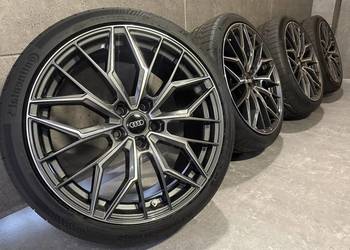 19 cali Audi A4 A5 A6 5x112 ET35 9J Continental felgi koła komplet