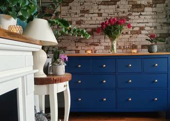 Komoda hemnes hand made leksvik ikea drewniane