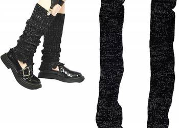 Ocieplacze na nogi czarne 2 szt