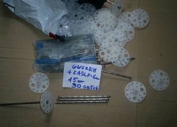 Gwoździe 15 cm + Zaślepki plastikowe 6cm-90 sztuk