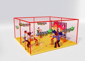 automat zarobkowy armatki pneumatyczne dla dzieci SHOOTING ARENA