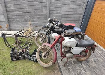 Zestaw 3 szt wsk B3 b1 garbuska rama shl