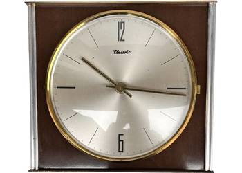 Elektryczny zegar ścienny Blessing, Niemcy, lata 60.–70. – styl Mid-Century